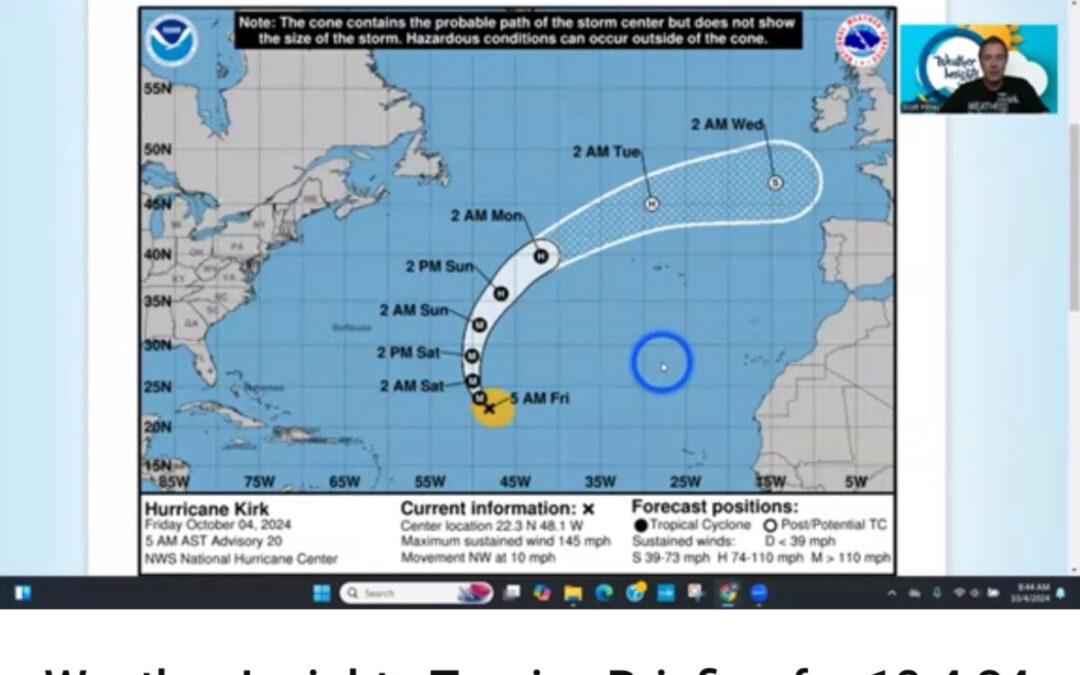 Weather Insights Tropics Briefing for 10-4-24