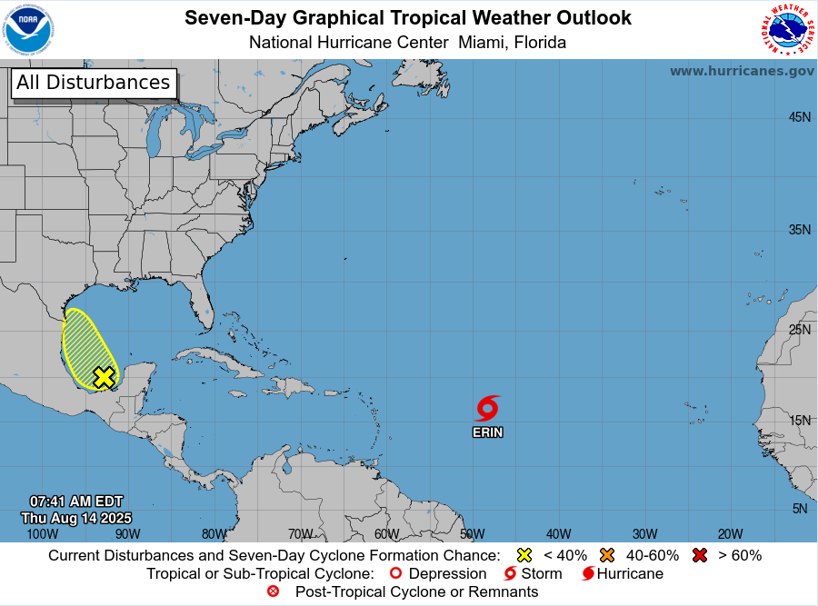 98L: Southern Gulf (8-14-25)