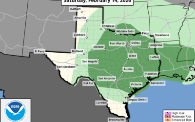 A storm system will move across Texas on Saturday