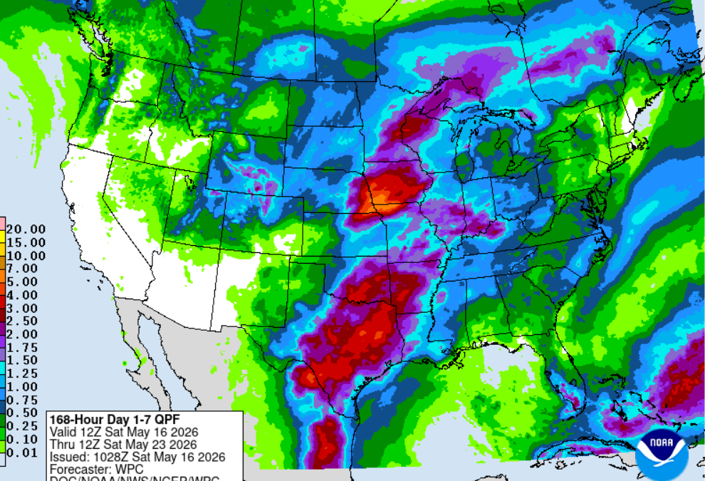 Southeast Texas Weekly Weather Outlook