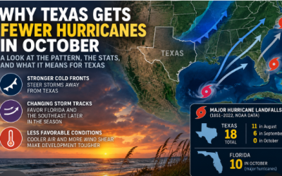 Why Does Texas Get Fewer Hurricanes in October?